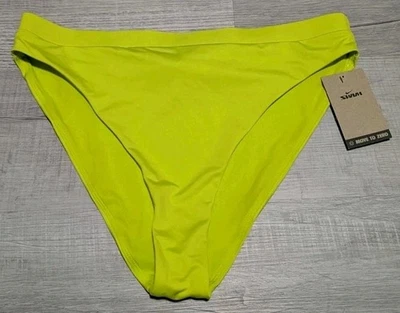 Parte inferior de natación para mujer Nike cintura alta talla XL NESSB347-312 NUEVA CON ETIQUETAS verde neón Foto 1 de 4