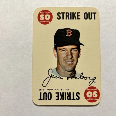 1968 Topps Jim Lonborg 14 Game Insert Boston Red Sox Vintage Baseball Card - Image 1 of 4