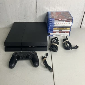 Sony PlayStation 4 PS4 500GB CUH-1215A Controller Bundle 10 Spiele COD BLACK OPS - Bild 1 von 12