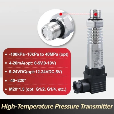 Pressure Transmitter Hygienic 4-20mA 0-10V RS485 Sanitary Flush Diaphragm Sensor - Image 1 of 4