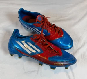 Adidas F10 TRX AG Herren 7,5 Fußballschuhe 2011 V2792 rot blau Schnürschuhe Stollen Y2K - Bild 1 von 24