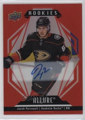 2022 Upper Deck Allure Rookies Red Rainbow Jacob Perreault #133 Rookie Auto RC - Image 1 of 2