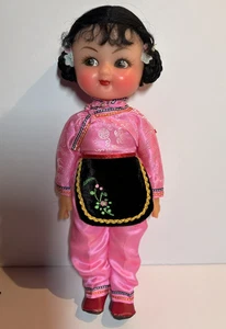 Vintage 1970’s Chinese Folk Doll made in Peoples Republic of China 12" - Bild 1 von 7