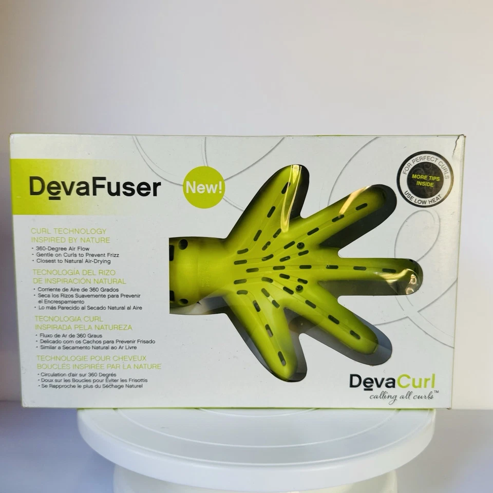 DevaCurl DevaFuser Universal Diffuser For All CurlKind Curl Defined Green - NIB - Image 1 of 4