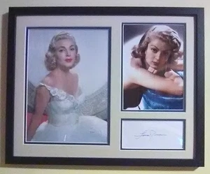 Lana Turner (1921-95) / Autograph / American Movie Actress / Framed 15.5 x 12.5" - Picture 1 of 4