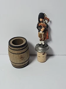 Tapón de corcho botella de vino escocés jugador gaita Sterling Classic 1994 Inglaterra - Imagen 1 de 4