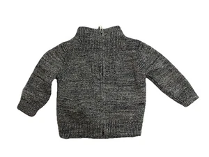 Gap Baby Boy 12-18 meses Suéter Gris Cuello Simulado Cremallera Mezcla Algodón Grueso Niño Pequeño - Imagen 1 de 3