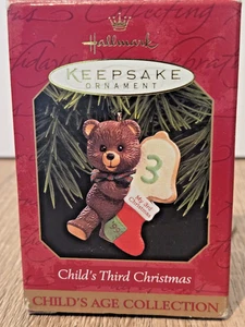 Hallmark Keepsake Ornament 1999 Navidad Niños 3er Oso de Navidad - Imagen 1 de 4