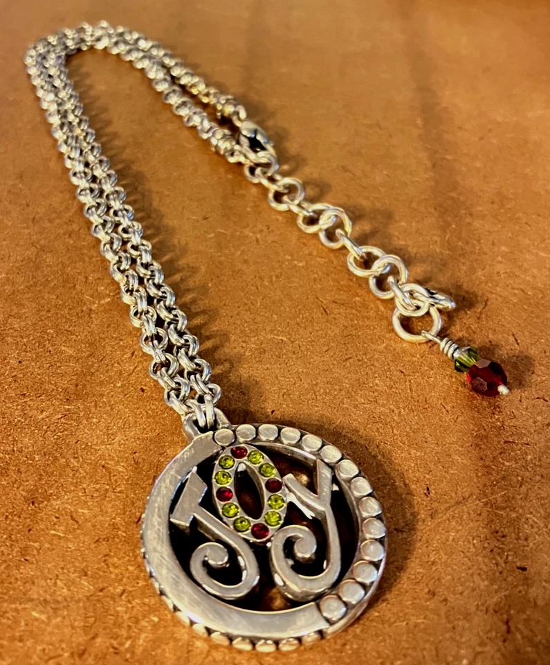 Brighton Holiday Joy Christmas Wreath Pendant Necklace - Image 1 of 4