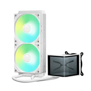 TRYX PANORAMA SE ARGB 240 White Liquid Cooler 6.67-lnch AMOLED Screen - Afbeelding 1 van 8