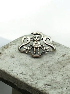 c1980s Pewter Cat Brooch. C250 - Picture 1 of 5