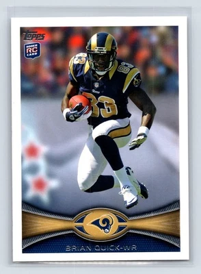 Brian Quick Rookie 2012 Topps #279 St. Louis Rams RC 3-18 - Image 1 of 2