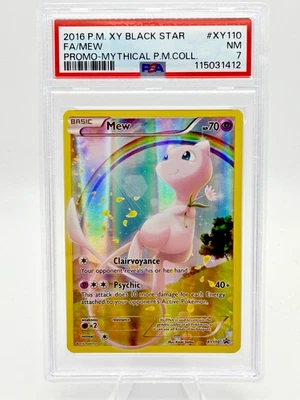 Mew XY110 Mythical Collection Full Art Promo PSA 7 NM #115031412 Freshly Graded - Image 1 of 4
