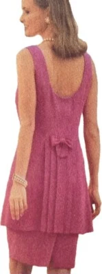 1980s Peplum Bustle Scoop Neck Top Skirt Ricco Butterick Sewing Pattern 3996 - Image 1 of 3