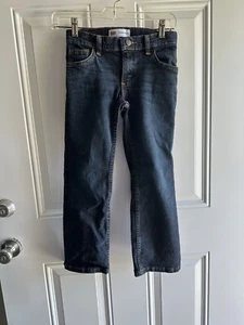Wrangler Boys 8 Regular Dark Blue Wash Classic Boot Cut Denim Jeans. - Picture 1 of 6