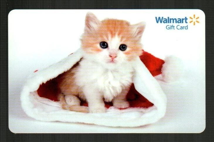 WALMART Kitten in Santa Hat ( 2009 ) Gift Card ( $0 ) - Image 1 of 1
