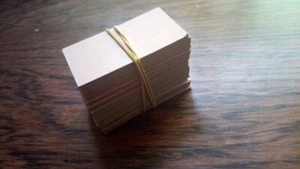 wertvoll: original DB Deutsche Bahn Bahnbillets unbedruckt, Karton beige 1970er - Bild 1 von 1