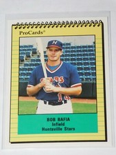 1991 PROCARDS HUNTSVILLE STARS BOB BAFIA CARD #1800