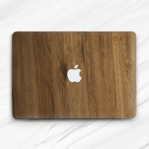 Custodia rigida stampa moderna minimalista legno rovere chiaro per Macbook Air 13 Pro 16 13 15 - Foto 1 di 4