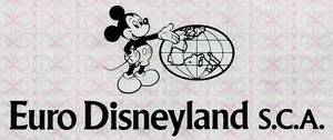 Euro Disneyland S.C.A, Paris, 1983 (1 Action) + Coupons - Farbabweichung !! - Bild 1 von 4