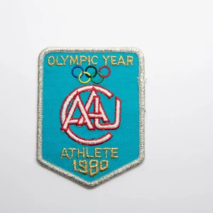 Vintage 1980 Olympic Year Athlete Patch AAU - Picture 1 of 4