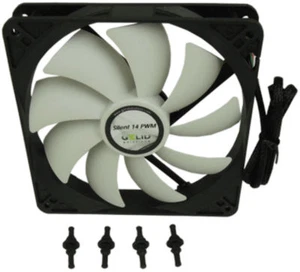 Gelid Solutions Silent 14 PWM 140mm 14cm PWM Quiet PC Case Fan 74.5CFM 1200RPM - Picture 1 of 3
