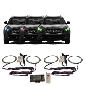 RGB Multi Color RF Headlight Halo kit for Infiniti QX70 13-17 - Bild 1 von 6
