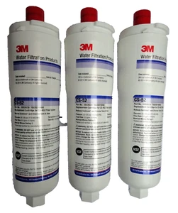 3x water filter cartridge Bosch 3M CS52 CS-52 CS452 CS-452 replacement fridge - Picture 1 of 10