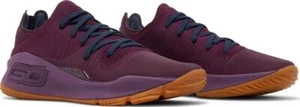 Basketball Shoes Under Armour Mens Steph Curry 4 Low Merlot Size 9 Sports - Picture 1 of 5