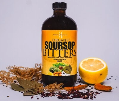 Guanábana Living Bitters (Herboganic) 100 % natural 16 oz Foto 1 de 4