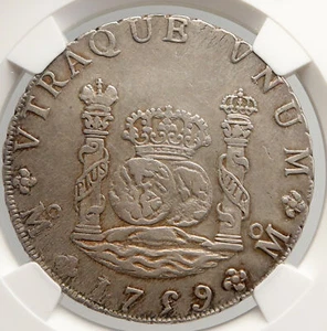 1759 MoMM MEXICO SPAIN King FERDINAND VI Silver Antique 8 Reales Coin NGC i94009 - Picture 1 of 5