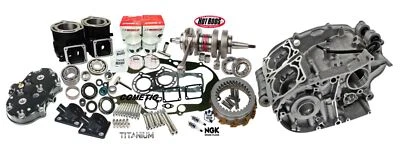 Yamaha Banshee OEM Cases Complete Rebuild Kit Cylinder Stock Top Bottom End Kit - Image 1 of 4