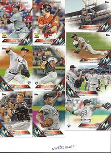 2016 Topps 2 Miami Marlins Team Set Prado Ichiro Lazo Chen Bour caña Ozuna 17 - Imagen 1 de 1