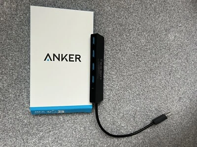 Anker 4-Port USB 3.0 Ultra Slim Data Hub - Black - Image 1 of 3