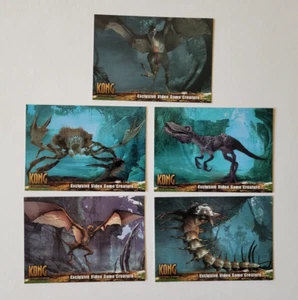 JUEGO DE CARTAS KING KONG VIDEOJUEGO CRIATURA OCTAVO Wonder Insert #C1-C5 Tarjetas 2005 - Imagen 1 de 7