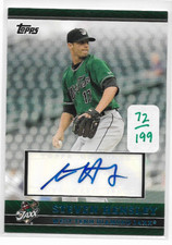 Steven Hensley  2010 Topps Pro Debut Certified Auto Autograph Rookie Card 72/199