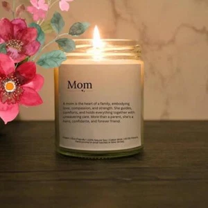 Mom Candle | Mothers Day Gift | Custom Mom Candle | Gift For Mom Definition - Picture 1 of 7