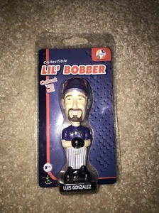 Bobblehead 4" nuovo con scatola Lil' Bobber L. GONZALEZ MLB ~ NUOVO 2002 - Foto 1 di 4