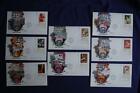 Letters Mingle Souls 10C Stamps 8 Fdcs Fleetwood S#1530-37 08383 Goya,Raphael