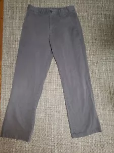 HERREN EDDIE BAUER 30 X 30 BRAUN GRAU UNI VORNE MIT MANSCHETTEN FREIZEIT ANZUG HOSE HOSE - Bild 1 von 12