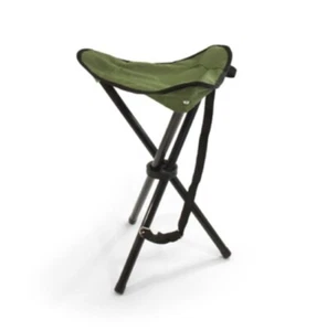 Dreibein Klapphocker BasicNature Travelchair, oliv grün - maximal 100 kg - Bild 1 von 5