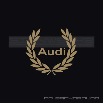 Audi Racing Wreath Decals Stickers A4 S4 S3 S5 A5 A6 R8 TTRS RS3 RS5 Pair - Image 1 of 4