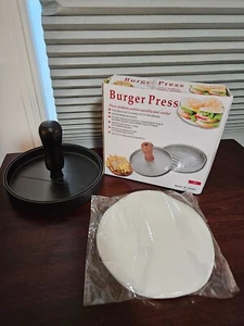 Hamburger Patty Maker Grill Press Round Burger Metal Mould Cooking Tools - Picture 1 of 1