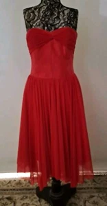 Vintage Alex Perry Red Cocktail,Formal,Dress Size 12 - Picture 1 of 15