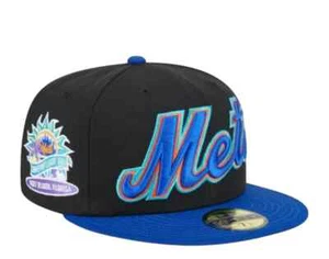 NUEVA YORK METS MLB NEW ERA 59FIFTY SOMBRERO AJUSTADO RETRO ENTRENAMIENTO DE PRIMAVERA 7 1/2 (RARO) - Imagen 1 de 7