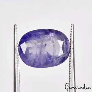 4.50 Ct Natural Blue Iolite Oval Faceted Cut Loose Ring Size Untreated Gemstone - Picture 1 of 6