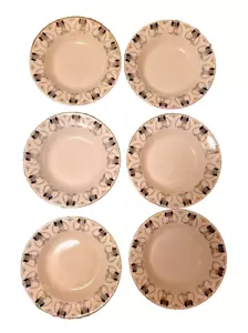 Six art nouveau Glasgow Style soup plates by George Logan; Late Meyers Tulip - Picture 1 of 12