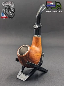 Metal/Acrylic Tobacco Sherlock Smoking Pipe + 5 FREE Screens +1 FREE Stand A01 - Picture 1 of 4