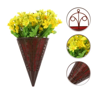 Hanging Delicate Flower Basket Door Artificial Flower Lifelike Flower Basket - Picture 1 of 12