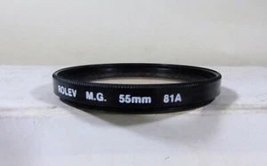 55mm 81A ROLEV MG filtro de luz del cielo tornillo excelente estado - Imagen 1 de 2